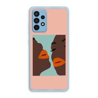 Orange lips: Samsung Galaxy A52 Transparant Hoesje