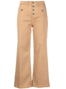 LIU JO pantalon court à taille haute - Marron