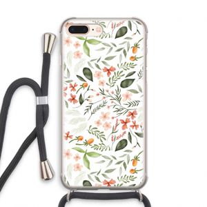 Sweet little flowers: iPhone 8 Plus Transparant Hoesje met koord