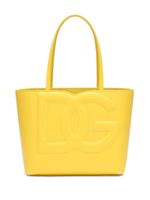 Dolce & Gabbana petit sac cabas à logo DG - Jaune - thumbnail