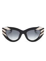 Roberto Cavalli 3D-detail cat eye-frame sunglasses - Noir