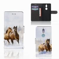 Nokia 7 | Telefoonhoesje | Met pasjeshouder | Paarden