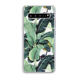 Bananenbladeren: Samsung Galaxy S10 5G Transparant Hoesje