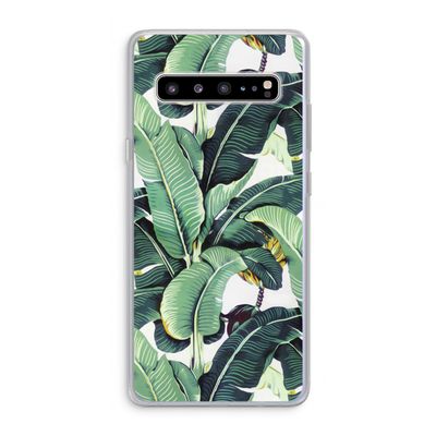Bananenbladeren: Samsung Galaxy S10 5G Transparant Hoesje