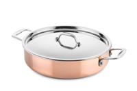 DUCQ Hapjespan / sauteuse met deksel - inductie - koper - ø 28 cm / 4 liter