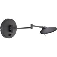 LED Wandlamp Dimbaar 8W Warm Wit 3000K Rond Mat Zwart Aluminium