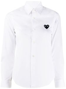 Comme Des Garçons Play chemise à logo - Blanc