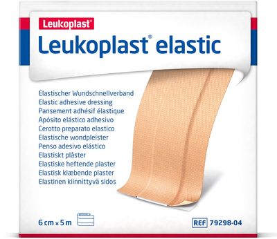 Leukoplast elastische pleister, 6 cm x 5 m