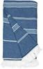 The One Towelling TH1400 Recycled Hamam Towel - Navy Blue - 100 x 180 cm