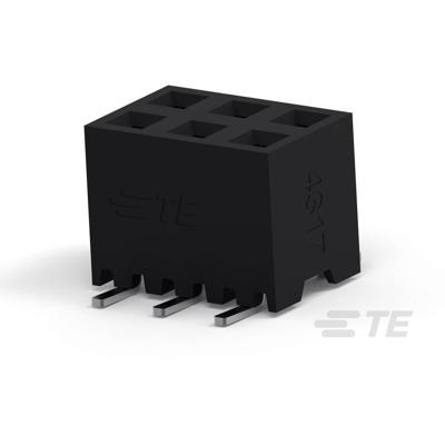 TE Connectivity 2307819-6 Female header, inbouw (standaard) Inhoud: 1 stuk(s) Tape on Full reel