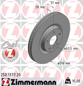 Remschijf Coat Z 250137720