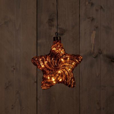 Star Antique Gold 15Cm/10Led Classic Warm / Mercury Cop - Annas collection