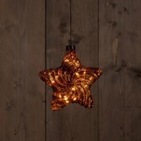 Star Antique Gold 15Cm/10Led Classic Warm / Mercury Cop - Annas collection