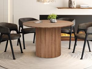 Ronde eettafel LARUSSO 120 cm oude eik