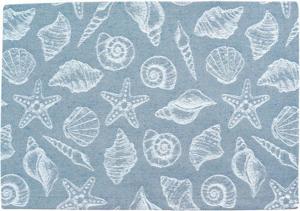 Sander Sander placemat Mussels 35x50 Fb. 10 - Blauw