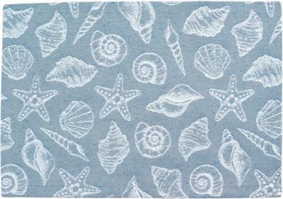 Sander Sander placemat Mussels 35x50 Fb. 10 - Blauw
