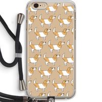 Doggy: iPhone 6 PLUS / 6S PLUS Transparant Hoesje met koord