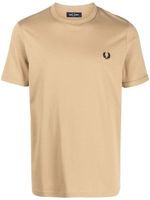 Fred Perry t-shirt en coton à logo brodé - Tons neutres