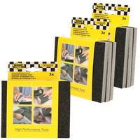 5x set schuursponsjes / schuurpads 3-delig grof / middel / fijn