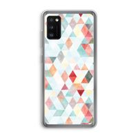 Gekleurde driehoekjes pastel: Samsung Galaxy A41 Transparant Hoesje