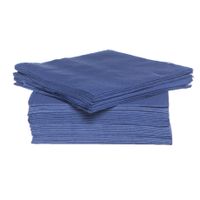 80x stuks luxe kwaliteit servetten blauw 38 x 38 cm