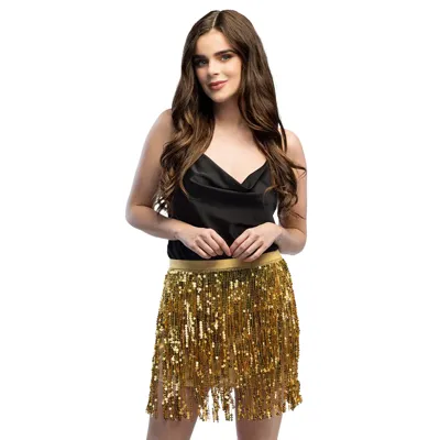 Minirokje Sparkle Goud Dames