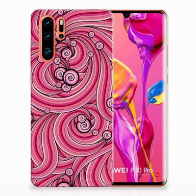 Huawei P30 Pro | Hoesje maken | Swirl Pink