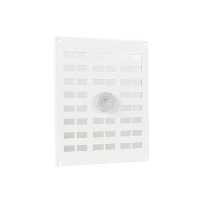 Nedco aluminium schuifrooster met gaas - 250x200mm - wit