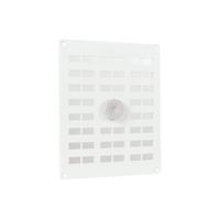 Nedco aluminium schuifrooster met gaas - 250x200mm - wit