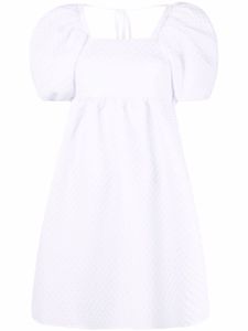 Cecilie Bahnsen robe Tilde à manches bouffantes - Blanc