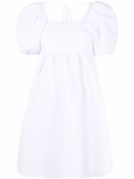 Cecilie Bahnsen robe Tilde à manches bouffantes - Blanc