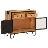 The Living Store Houten Dressoir - Opbergkast - 80 x 31 x 66 cm - Massief mangohout - thumbnail