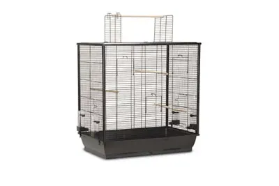 Vogelkooi open mtl 70x40x80cm zwart