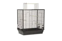 Vogelkooi open mtl 70x40x80cm zwart