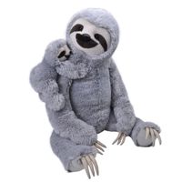 Grote Pluche knuffel dieren familie Luiaard 62 cm   -