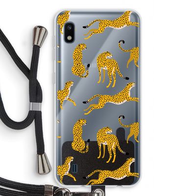 Luipaard: Samsung Galaxy A10 Transparant Hoesje met koord