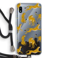 Luipaard: Samsung Galaxy A10 Transparant Hoesje met koord