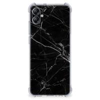 Samsung Galaxy A04e Anti-Shock Hoesje Marmer Zwart - Origineel Cadeau Vader