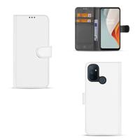 OnePlus Nord N100 | Book Case | Wit met Pasjeshouder