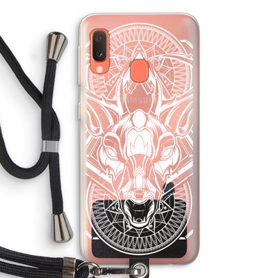 Oh Deer: Samsung Galaxy A20e Transparant Hoesje met koord