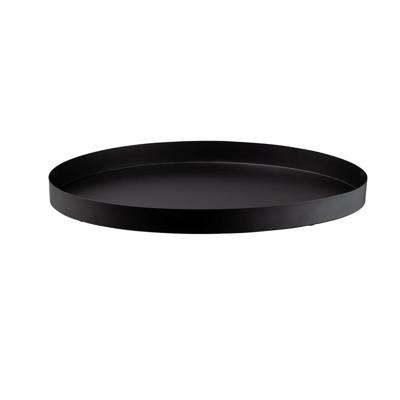 Leen Bakker - Dienblad Fenno - - Ø52 Cm - Metaal - Zwart