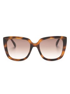 Moschino Eyewear lunettes de soleil à monture papillon - Marron