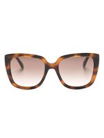 Moschino Eyewear lunettes de soleil à monture papillon - Marron