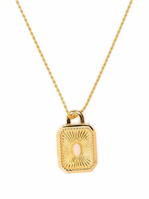 Missoma collier à pendentif carré - Or