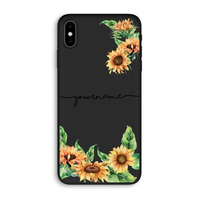 Zonnebloemen: iPhone XS Max Biologisch afbreekbaar hoesje