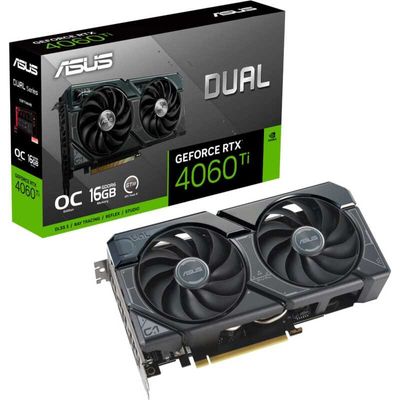 DUAL GeForce RTX 4060 Ti OC Edition 16GB GDDR6 Grafische kaart