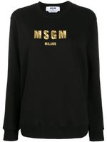 MSGM sweat à logo imprimé - Noir - thumbnail