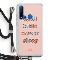 Cool Kids Never Sleep: Huawei P20 Lite (2019) Transparant Hoesje met koord