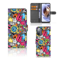 Motorola Moto G31 | G41 Wallet Case met Pasjes Punk Rock - thumbnail