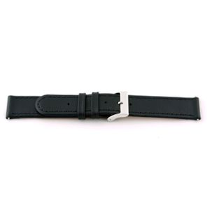 Horlogeband Universeel C100 Leder Zwart 12mm
